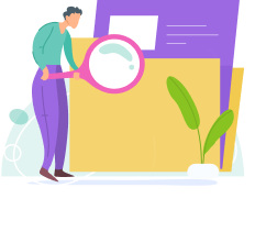 the man with the magnifying glass